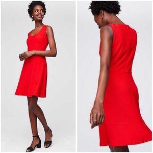 LOFT Eyelet Flounce Dress